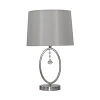 Casa Crystal Hanging Table Lamp, Silver