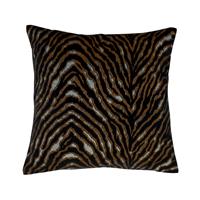 Malini Capetown Animal Velvet Cushion, Black