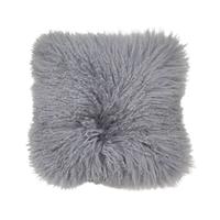 Malini Mongolian Lambswool Cushion, Grey