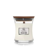 Woodwick White Tea & Jasmine Candle, Mini