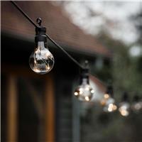 Garden Trading Festoon Classic Lights, 10 Bulbs, Smoked