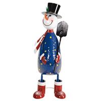 Smart Garden Polka Snowman Garden Decoration, Blue