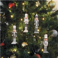 Smart Garden Nutcracker Hanging Tree Decoration, Silver
