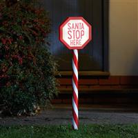 Smart Garden Santa Stop Here Stake Light