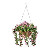 Smart Garden Star Gazing Artificial Lilies Hanging Basket, 30cm