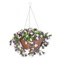 Smart Garden Artificial Petunias Hanging Basket, 30cm