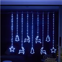 Smart Garden LED Festive Curtain Lights, Cool White