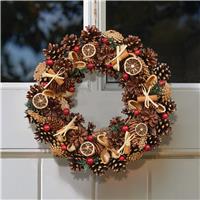 Smart Garden Winterspice Wreath, 50cm, Brown & Natural