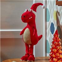Smart Garden Standing Plush Festive Dino Decoration