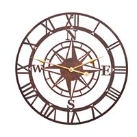 Smart Garden Compass Clock, Large, Bronze