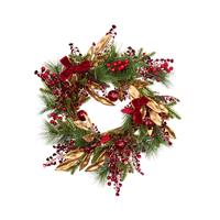 Smart Garden Velvet Bow Wreath, Ruby
