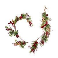 Smart Garden Velvet Bow Garland, Ruby
