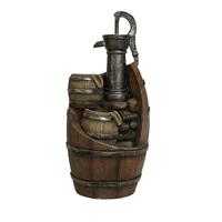 Smart Garden Whisky Barrels Cascade Solar Powered Water Feature