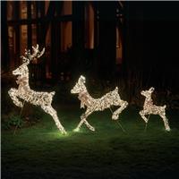 Smart Garden GoldTwist Leaping Deer Family Light
