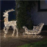 Smart Garden GoldTwist Reindeer & Sleigh Light
