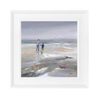 Beach Walk 2 by Janet Gammans Framed Picture