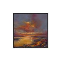 Golden Hour Sunset Framed Picture, 106x106cm