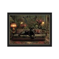 Lounging Panther Framed Picture, 110x84cm