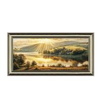 Radiant Water Framed Picture, 132x66cm