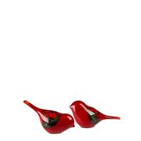 Poole Pottery Poppy Field Birds, Set of 2