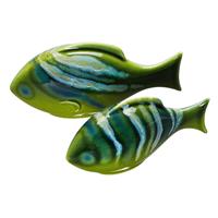 Poole Pottery Maya Fish, Set of 2
