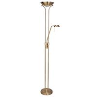 Searchlight Mother & Child LED Floor Lamp, Antique Brass
