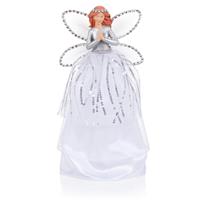 Premier Decorations Angel Christmas Tree Topper, 28cm, Silver