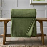 Deyongs Snuggle Touch Throw, Olive