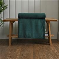 Deyongs Snuggle Touch Throw, Dark Green