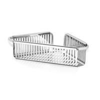 Robert Welch Burford Corner Shower Basket, Single, Stainless Steel