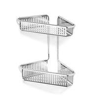 Robert Welch Burford Corner Shower Basket, Double, Stainless Steel