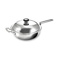 Robert Welch 316 Series Wok with Lid, 28cm, Stainless Steel