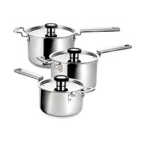Robert Welch 316 Series Saucepan Set, 3 Pieces, Stainless Steel