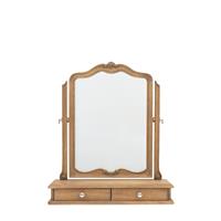 Gallery Chic Dressing Table Mirror, 73x60cm, Brown