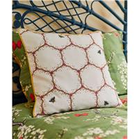The Chteau By Angel Strawbridge Honeycomb Cushion, Cream