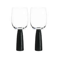 Anton Studio Design Oslo Wine Glasses, Set of 2, Black