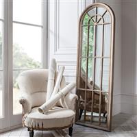 Gallery Curtis Leaner Mirror, Weathered Wood