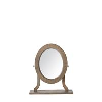 Gallery Mustique Dressing Table Mirror, 54x52cm, Natural Ash
