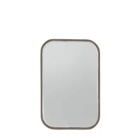 Gallery Logan Rectangular Mirror, 96x65cm, Distressed Champagne