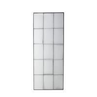 Gallery Boxley Window Pane Rectangular Mirror, 160x62cm, Antique Gold