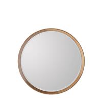 Gallery Keaton Round Oak Mirror, 74x74cm, Oak