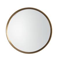 Gallery Harvey Round Mirror, 95x95cm, Gold