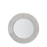 Gallery Ramlia Round Mirror, 81x81cm, Distressed Cream