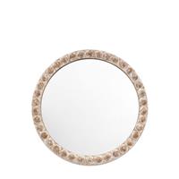 Gallery Millbrook Round Mirror, 65x65cm, Brown