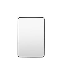Gallery Holworth Rectangular Mirror, 90x60cm, Black