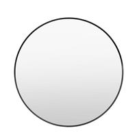 Gallery Holworth Round Mirror, 80x80cm, Black