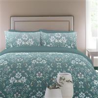 Appletree Elwood Velvet Duvet Set, Double, Teal