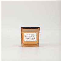 French Connection Apricot & Peach Candle, 200g, Orange
