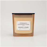 French Connection Apricot & Peach Candle, 830g, Orange