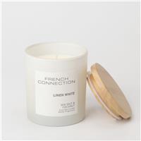 French Connection Sea Salt & Coconut Candle, 200g, White